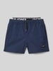 Jack & Jones Badehose mit elastischem Logo-Bund Modell 'MAUI' Marine