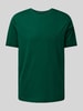 Fynch-Hatton T-Shirt mit Logo-Stitching Dunkelgruen