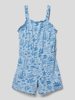 Mango Playsuit mit Animal-Print Bleu
