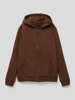 Kabooki Sweatjacke mit Kapuze Mittelbraun