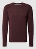 s.Oliver RED LABEL Strickpullover mit Rundhalsausschnitt Bordeaux