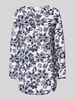 Christian Berg Woman Blouseshirt met V-hals Donkerblauw