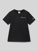 CHAMPION T-shirt met labelprint Zwart