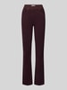 Raphaela By Brax Slim Fit Hose mit elastischem Bund Modell 'Pamina' Aubergine