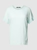 Esprit Collection T-shirt van puur linnen met labeldetail Mint