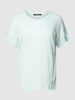 Esprit Collection T-Shirt aus reinem Leinen mit Label-Detail Mint