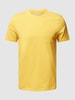 MCNEAL T-shirt z efektem melanżu i kieszenią na piersi Ciemnożółty