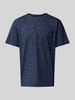 Tom Tailor Regular Fit T-Shirt aus Baumwoll-Mix Dunkelblau