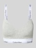 Calvin Klein Underwear Bralette met label in band Lichtgrijs