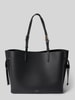 FURLA Handtas in echt leer met logodetail model 'Ava' Middengrijs