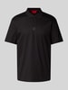 HUGO Poloshirt mit Label-Patch Modell 'Deabono' Black