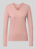 Christian Berg Woman Pullover aus Viskose-Mix mit V-Ausschnitt Mauve