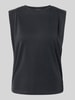 Jake*s Collection Top aus Modal-Mix mit Rundhalsausschnitt Black