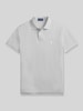 Polo Ralph Lauren Regular Fit Poloshirt aus reiner Baumwolle Hellgrau Melange