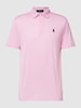 Polo Ralph Lauren Tailored Fit Poloshirt mit Label-Stitching Pink
