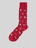 PAUL SMITH Socken mit geripptem Abschluss Rot