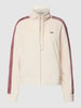 EA7 Emporio Armani Sweatjack met labeldetail, model 'TRAIN' Beige