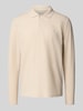 Jack & Jones Regular Fit Poloshirt mit Strukturmuster Modell 'AUSTIN' Beige