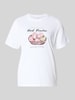 s.Oliver RED LABEL męski t-shirt o kroju regular fit z czystej bawełny Biały