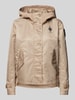 Blauer Usa Jacke mit Kapuze Modell 'MARCELA' Beige