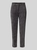 Cambio Spodnie sztruksowe w kant model ‘KRYSTAL’ Ciemnoszary