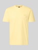 BOSS Orange Regular Fit T-Shirt aus reiner Baumwolle Modell 'Te_interlock' GELB