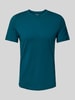 s.Oliver RED LABEL Regular Fit T-Shirt aus reiner Baumwolle mit gummiertem Label-Print Petrol