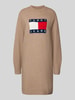 Tommy Jeans Relaxed fit gebreide jurk met wol Camel
