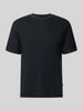 JOOP! COLLECTION regular fit T-shirt met structuurpatroon model 'Tangur' Marineblauw