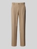 SELECTED HOMME Loose Fit Bundfaltenhose mit Gürtelschlaufen Modell 'FINN' Sand