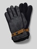 camel active Handschuhe mit Druckknopfverschluss Anthrazit