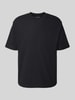 MCNEAL Regular fit T-shirt met ronde hals Zwart