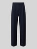 SEIDENSTICKER STUDIO Regular Fit pantalon met bandplooien Donkerblauw
