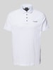 ARMANI EXCHANGE Poloshirt mit Label-Print Weiss