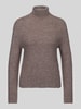 Pepe Jeans Sweter o kroju regular fit z dodatkiem wełny model 'ASHLEY PERKINS' Beżowy