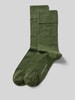 Christian Berg Men Socken mit Label-Print im 2er-Pack Dunkelgruen