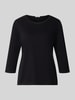 s.Oliver RED LABEL regular fit 3/4-shirt van puur katoen Zwart