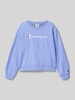 CHAMPION Sweatshirt mit Label-Stitching Lavender