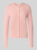 Christian Berg Woman Regular Fit Strickjacke aus Viskose-Mix mit Muschelsaum Mauve