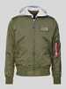 Alpha Industries Jacke mit Label-Patch Oliv