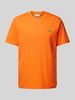 Lacoste T-Shirt mit Label-Badge Orange