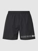 BOSS Badeshorts  mit Label-Druck Modell 'Dolphin' Black