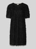 FREE/QUENT Knielanges Strickkleid aus Effektgarn Modell 'MARLIN' Black