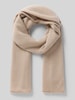 Christian Berg Woman Schal aus Kaschmir mit Rollsaum Beige