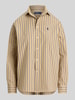 Polo Ralph Lauren Relaxed Fit Hemdbluse aus reiner Baumwolle mit Logo-Stitching Beige