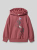 s.Oliver RED LABEL Regular fit hoodie van katoenmix Fuchsia