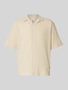 Redefined Rebel Regular fit vrijetijdsoverhemd met structuurmotief, model 'FELIX' Beige