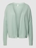 QS by s.Oliver Gebreid jack met viscose in open design Mint