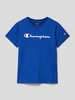 CHAMPION T-Shirt mit Label-Print Royal