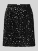 Vila Spódnica mini z wysokim stanem i cekinami model ‘FAITH’ Czarny